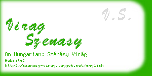 virag szenasy business card
